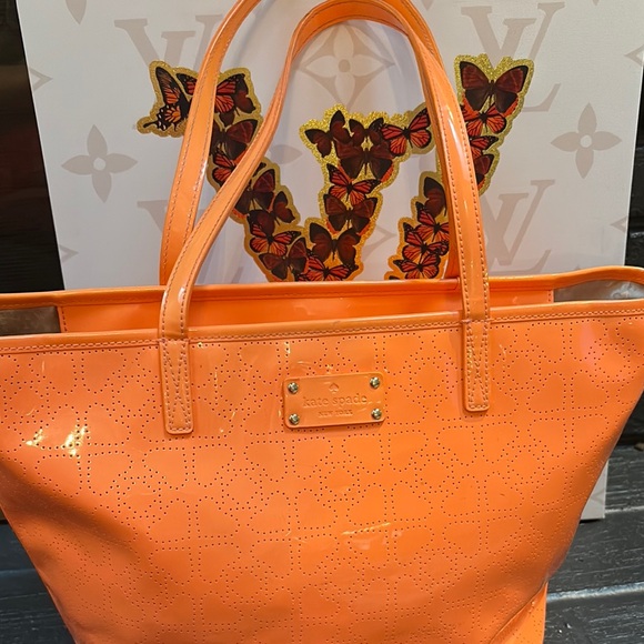 Kate Spade New York Patent Leather Tote - orange - Picture 3 of 13